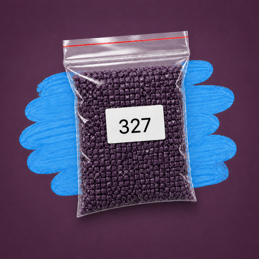 Zakje diamond-paintingsteentjes met kleurcode DMC 327