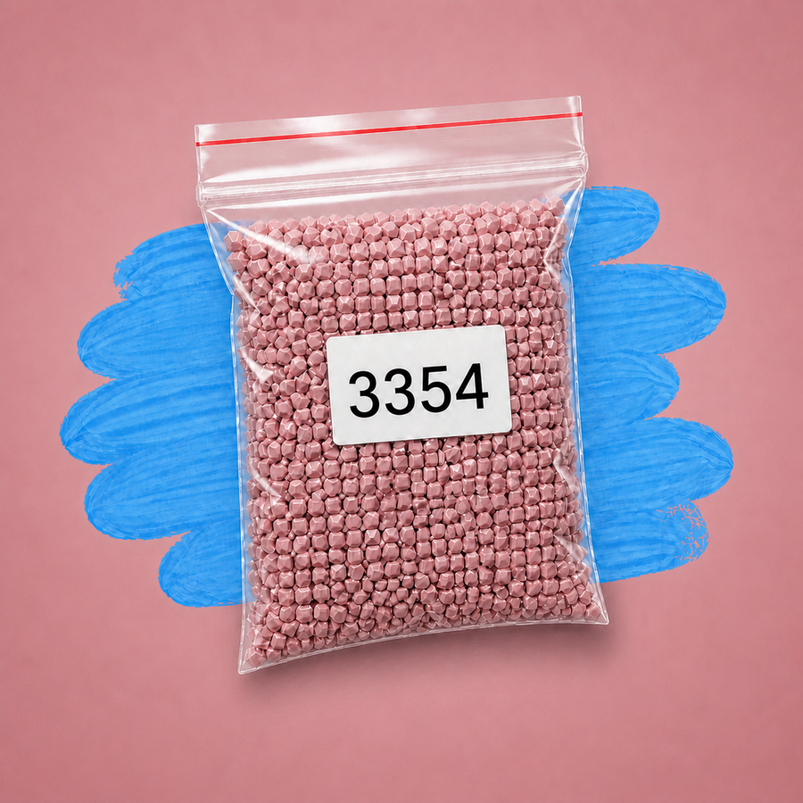 Zakje diamond-paintingsteentjes met kleurcode DMC 3354