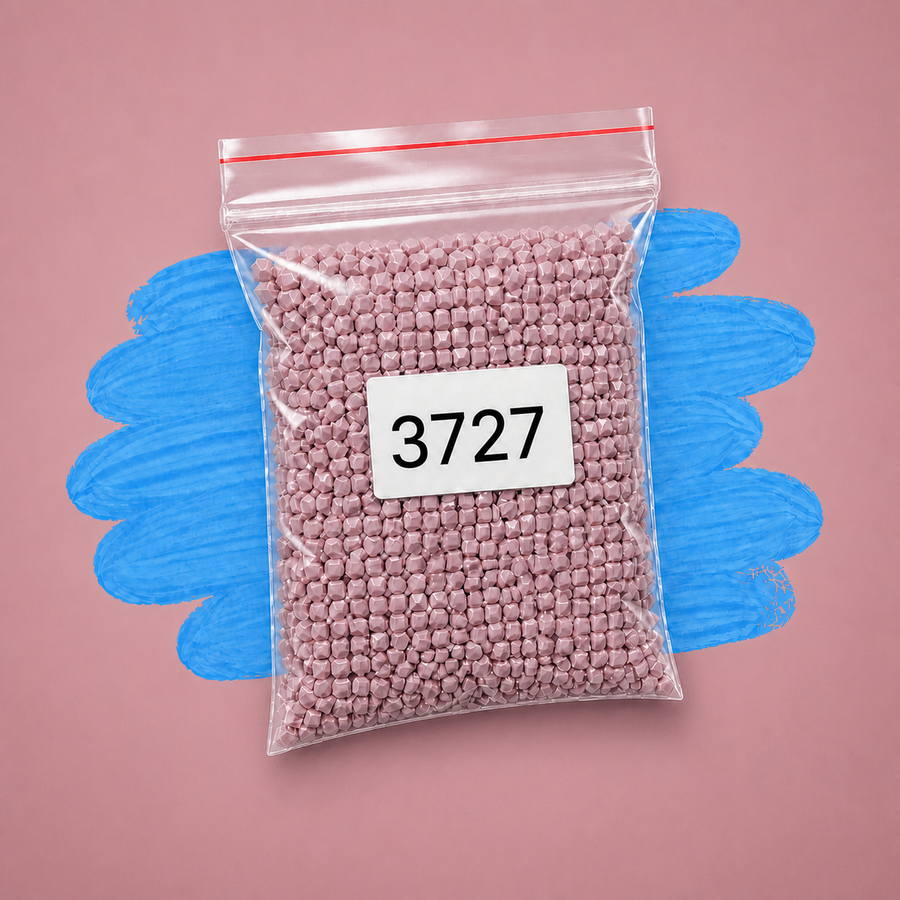 Zakje diamond-paintingsteentjes met kleurcode DMC 3727