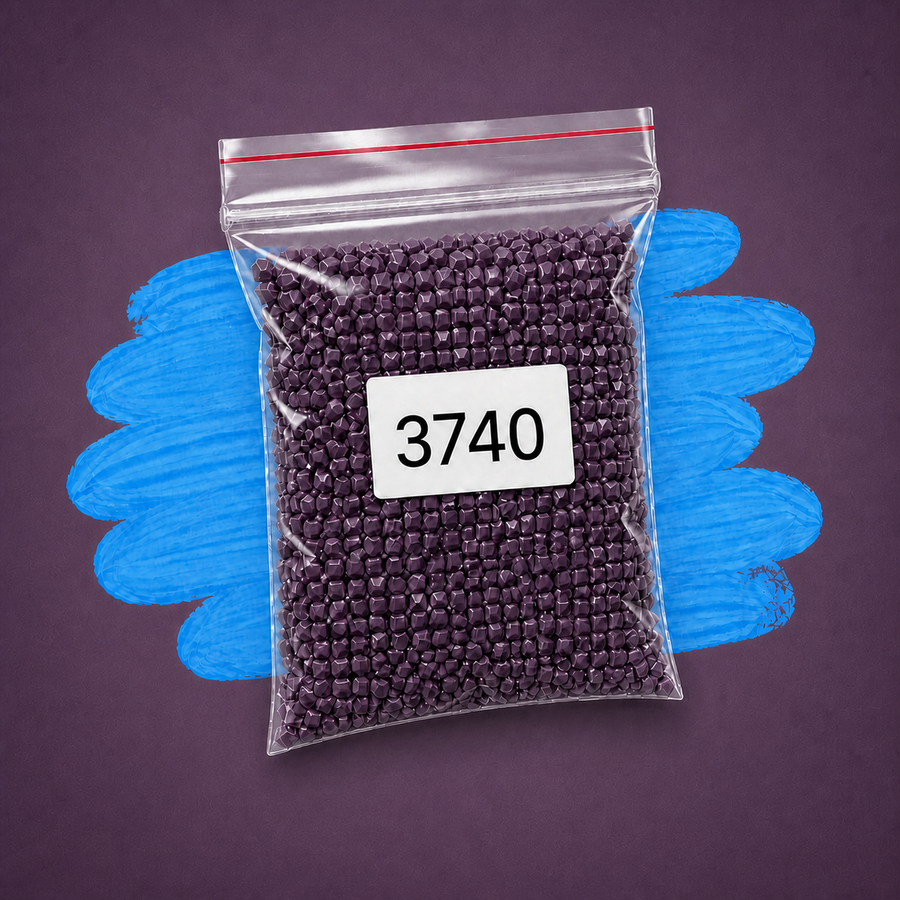 Zakje diamond-paintingsteentjes met kleurcode DMC 3740