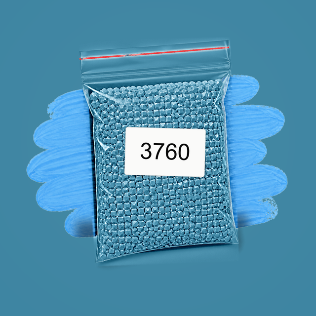 Zakje diamond-paintingsteentjes met kleurcode DMC 3760