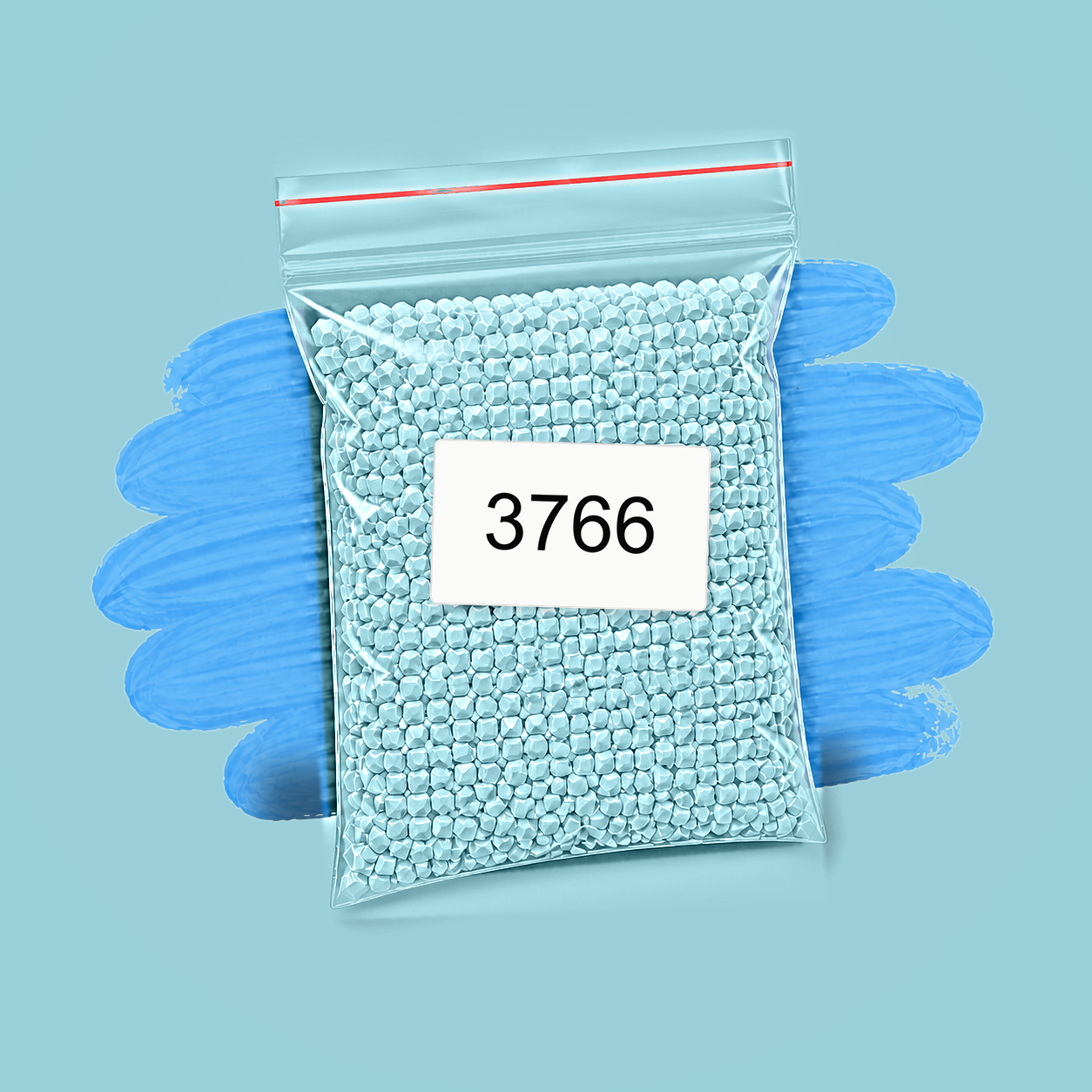 Zakje diamond-paintingsteentjes met kleurcode DMC 3766