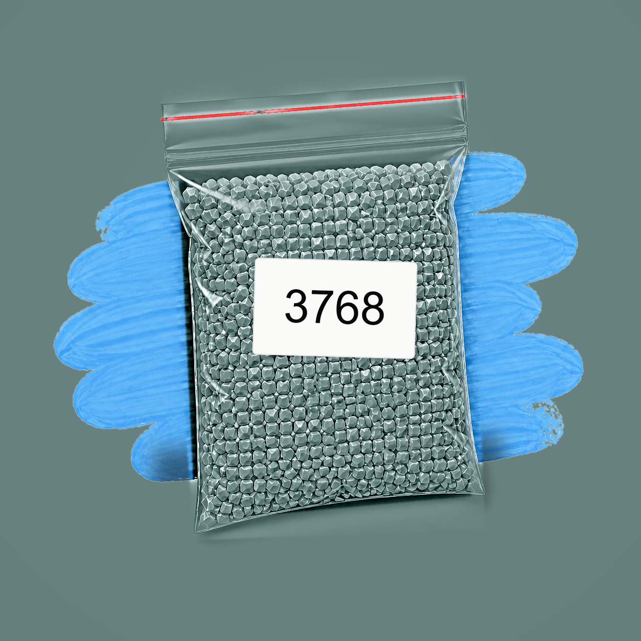 Zakje diamond-paintingsteentjes met kleurcode DMC 3768