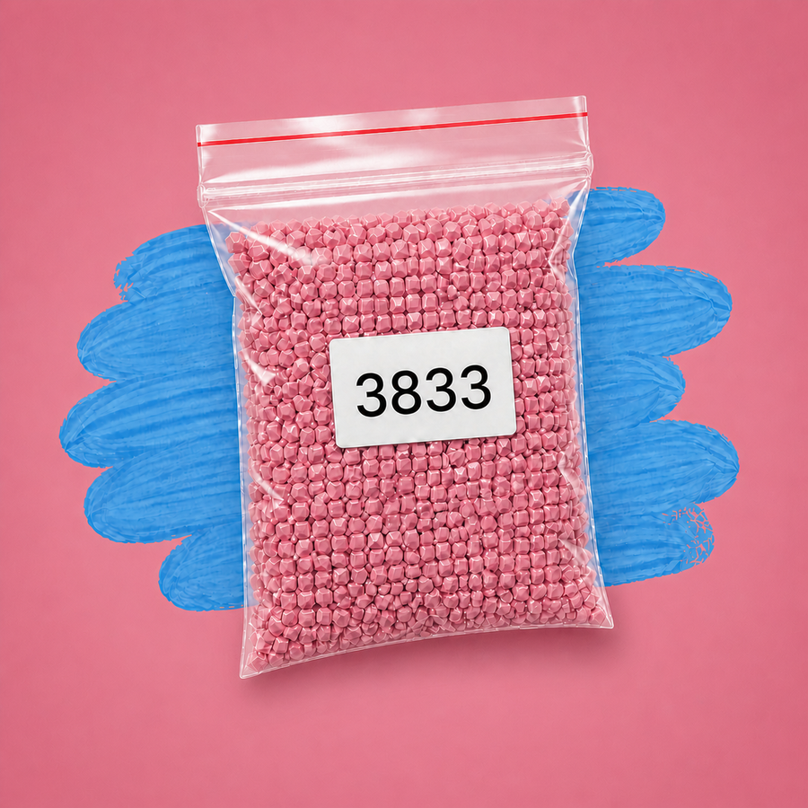 Zakje diamond-paintingsteentjes met kleurcode DMC 3833