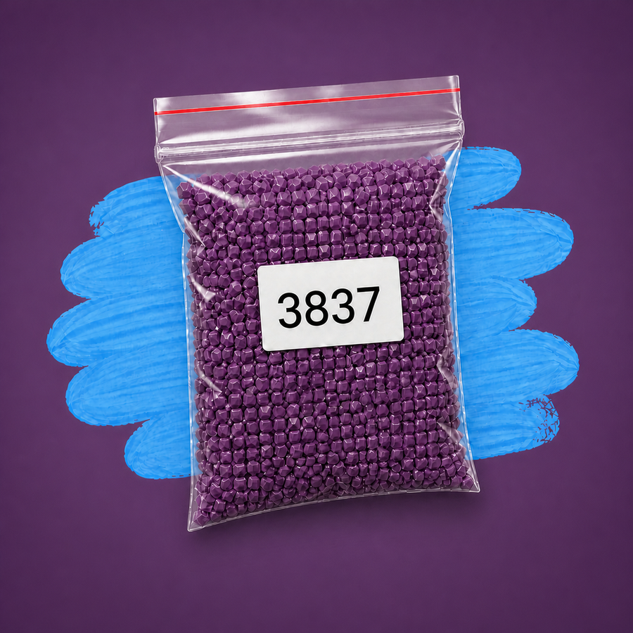 Zakje diamond-paintingsteentjes met kleurcode DMC 3837