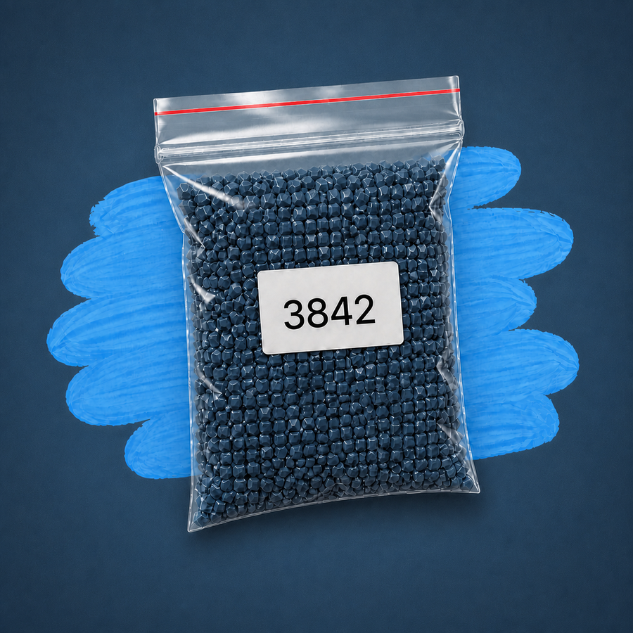 Zakje diamond-paintingsteentjes met kleurcode DMC 3842