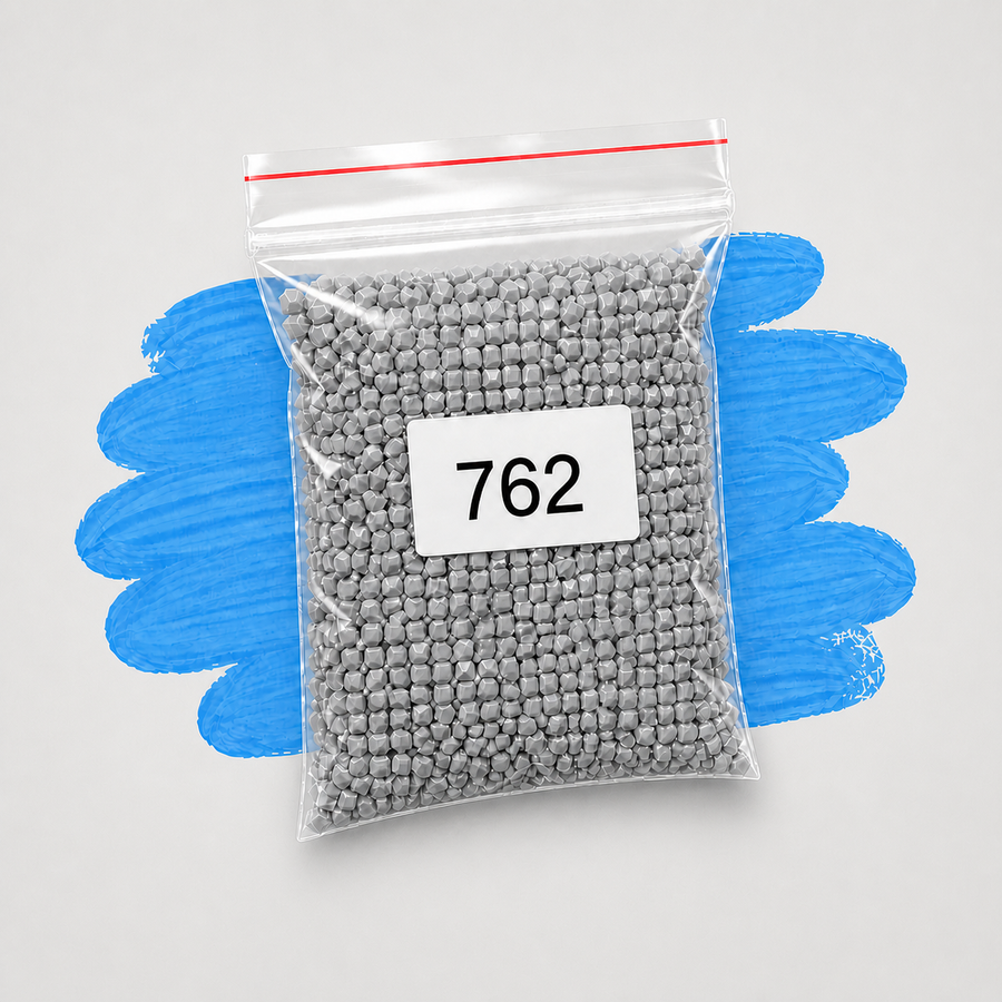 Zakje diamond-paintingsteentjes met kleurcode DMC 762