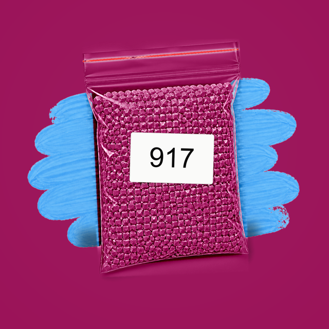 Zakje diamond-paintingsteentjes met kleurcode DMC 917