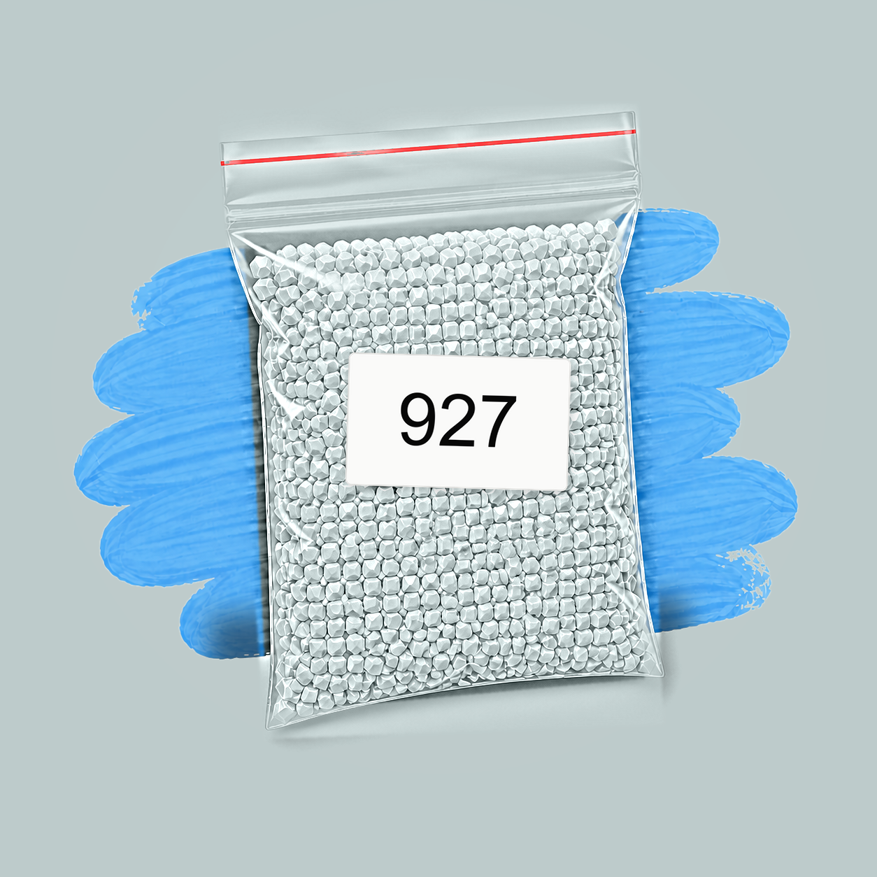 Zakje diamond-paintingsteentjes met kleurcode DMC 927