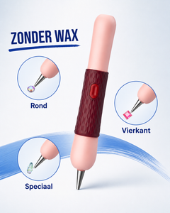 Ergonomische vacuümpen voor ronde, vierkante en speciale steentjes