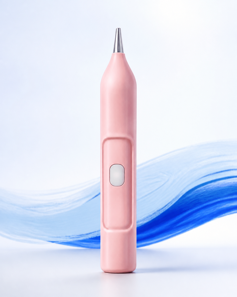Roze elektrische diamond painting pen met vacuümfunctie