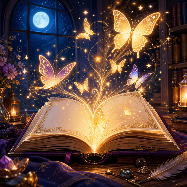 Diamond Painting Toverboek met Lichtvlinders – origineel kleurrijk ontwerp