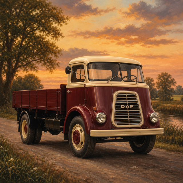 Diamond Painting Klassieke DAF Vrachtwagen – volledig origineel vrachtwagenontwerp