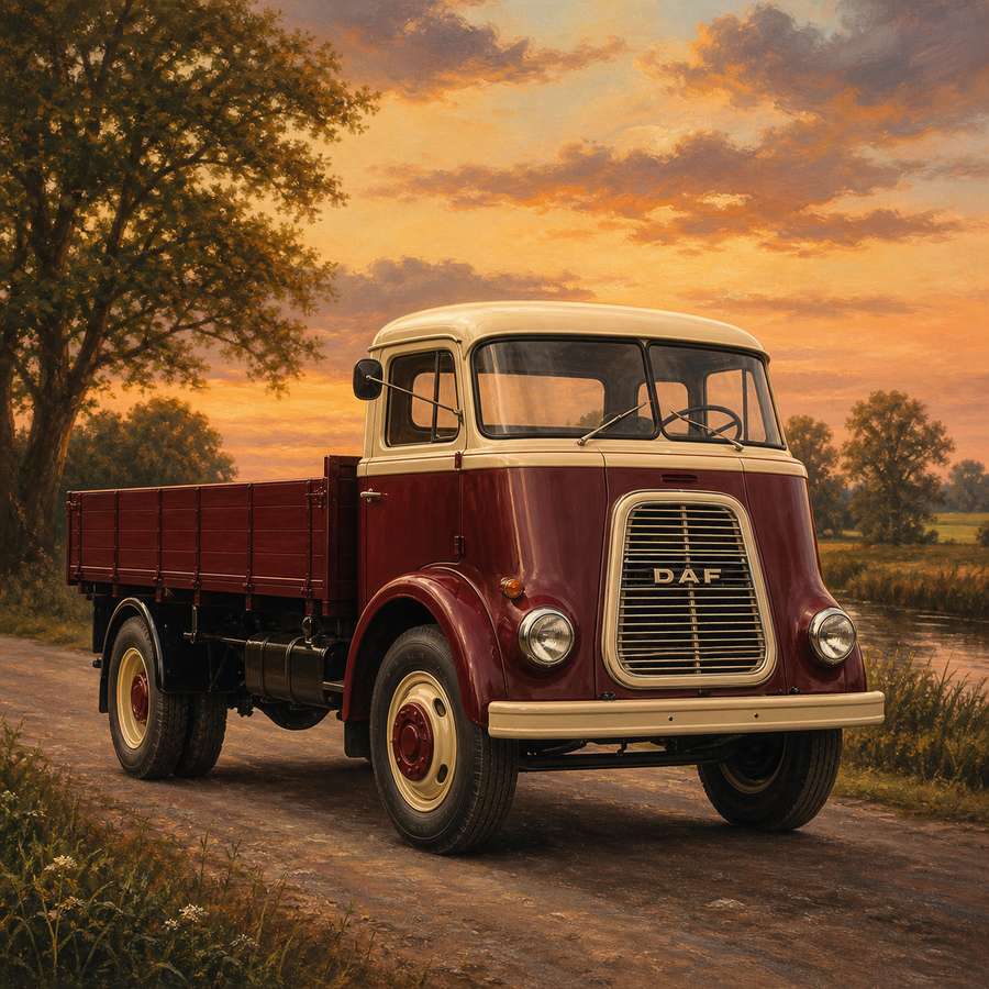Diamond Painting Klassieke DAF Vrachtwagen – volledig origineel vrachtwagenontwerp