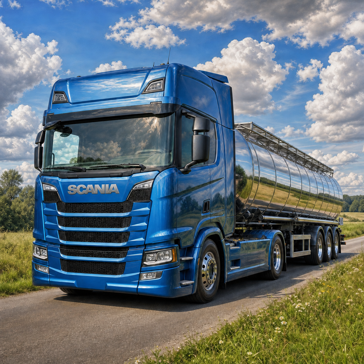 Diamond Painting Scania G-series Tankwagen – volledig origineel vrachtwagenontwerp