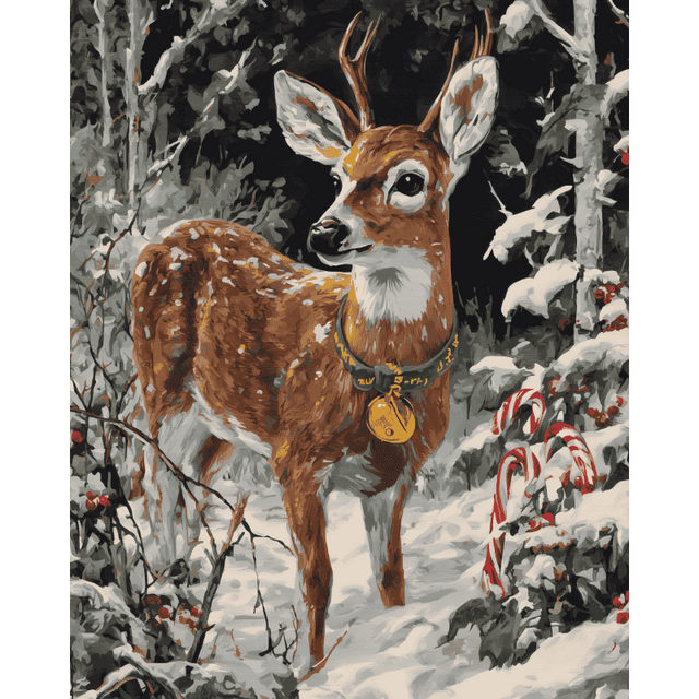 diamond painting - echte rudolf – afbeelding 1