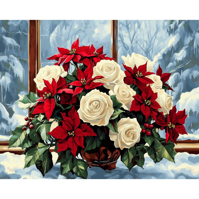 diamond painting - feestelijke bloemen – afbeelding 1