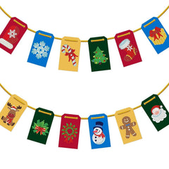 diamond painting hangende kerst lampen – afbeelding 1