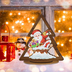 diamond painting - houten kerst ornament – afbeelding 2