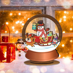 diamond painting - houten kerst ornament – afbeelding 4