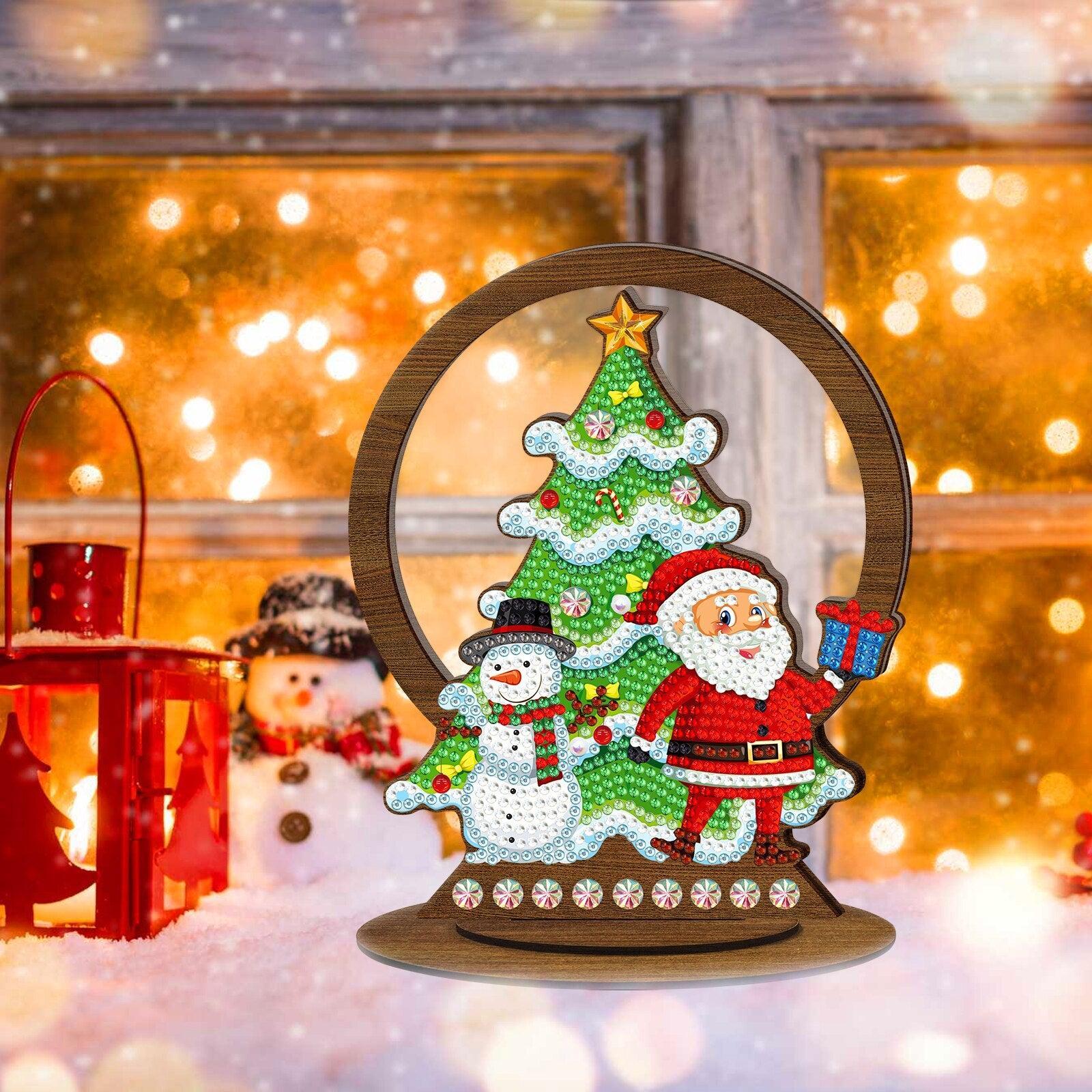 diamond painting - houten kerst ornament – afbeelding 5