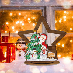 diamond painting - houten kerst ornament – afbeelding 9