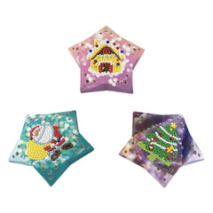 diamond painting kerst gekleurd – kerst verlichting – afbeelding 1