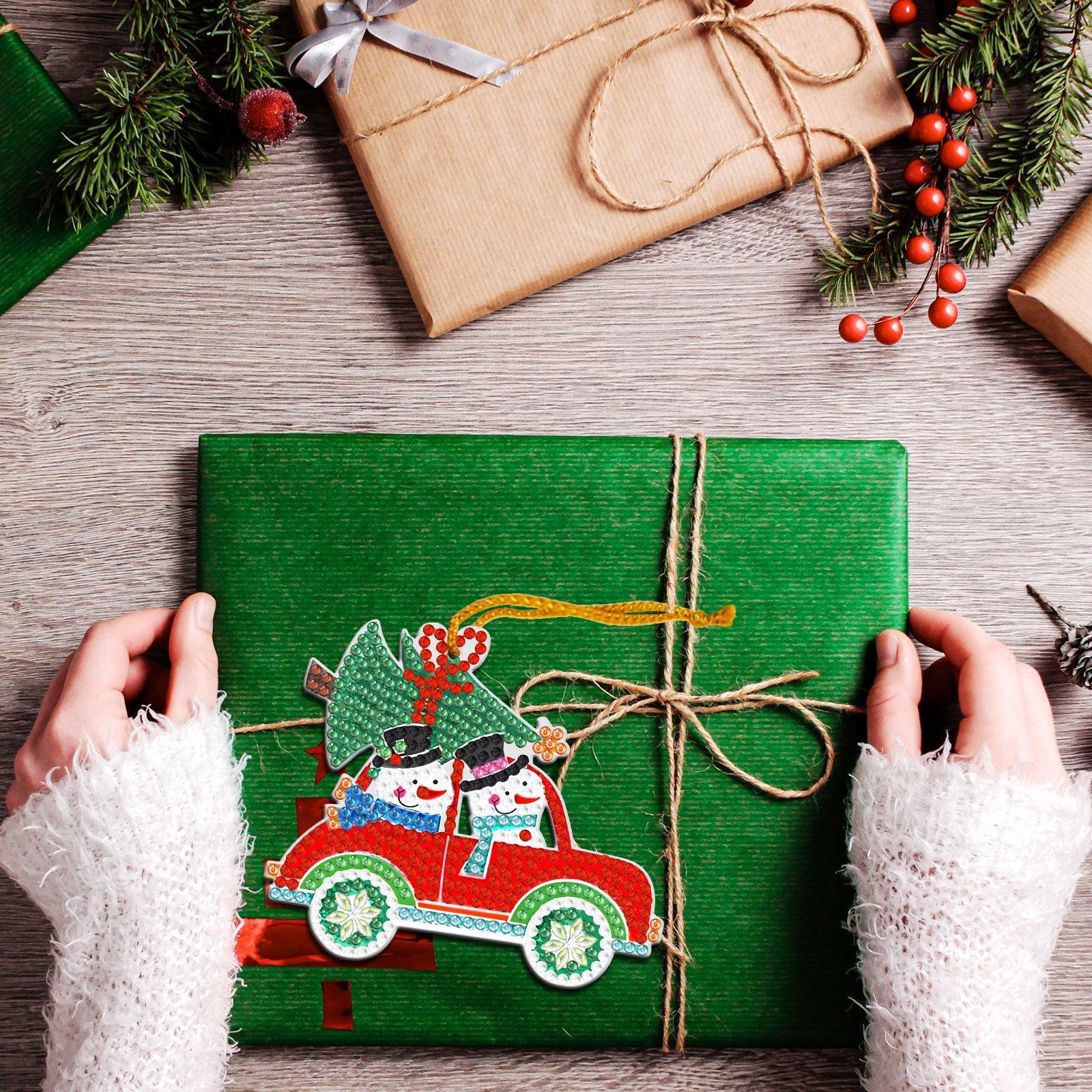 diamond painting kerst hangers 10 stuks – afbeelding 2