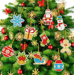 diamond painting kerst hangers 10 stuks – afbeelding 3