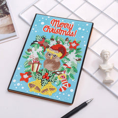 diamond painting kerst notitieboekje – 11 soorten – afbeelding 1