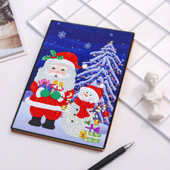 diamond painting kerst notitieboekje – 11 soorten – afbeelding 2