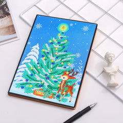 diamond painting kerst notitieboekje – 11 soorten – afbeelding 4