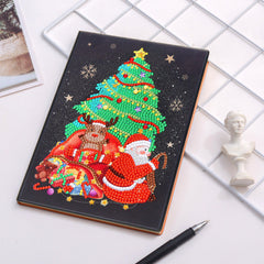 diamond painting kerst notitieboekje – 11 soorten – afbeelding 6