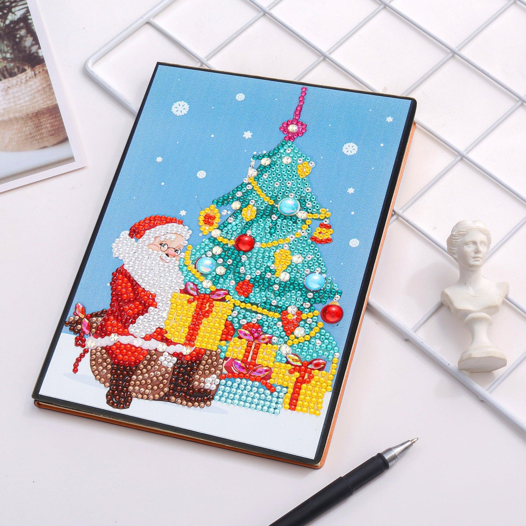 diamond painting kerst notitieboekje – 11 soorten – afbeelding 8