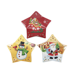 diamond painting kerst slee pop man – kerst verlichting – afbeelding 1