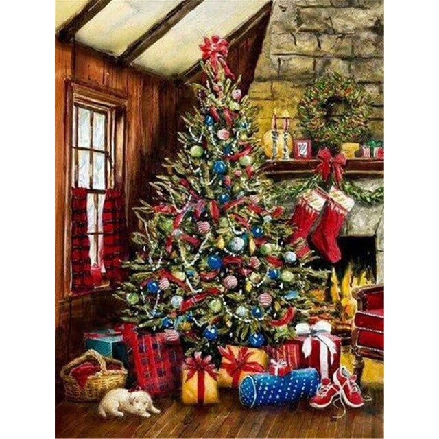 diamond painting - kerstboom – afbeelding 1