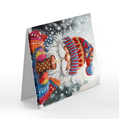 diamond painting kerstkaarten - kerstkabouters – 12 stuks – afbeelding 7
