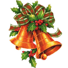 diamond painting - kerstklokken – afbeelding 1