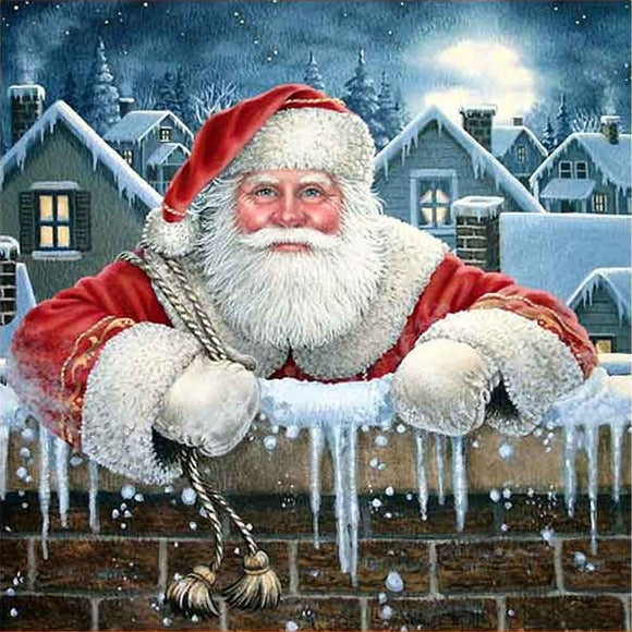 diamond painting - kerstman – afbeelding 1