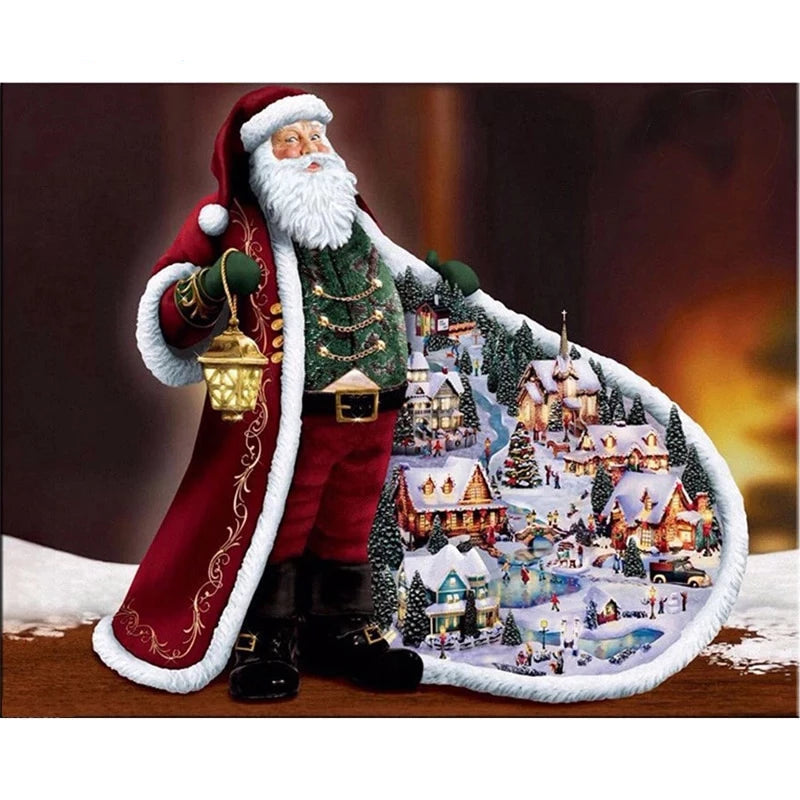 diamond painting - kerstman – afbeelding 1