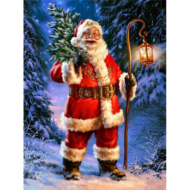 diamond painting - kerstman – afbeelding 1
