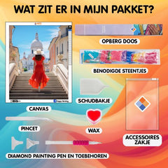 diamond painting - kerstman snow – afbeelding 2
