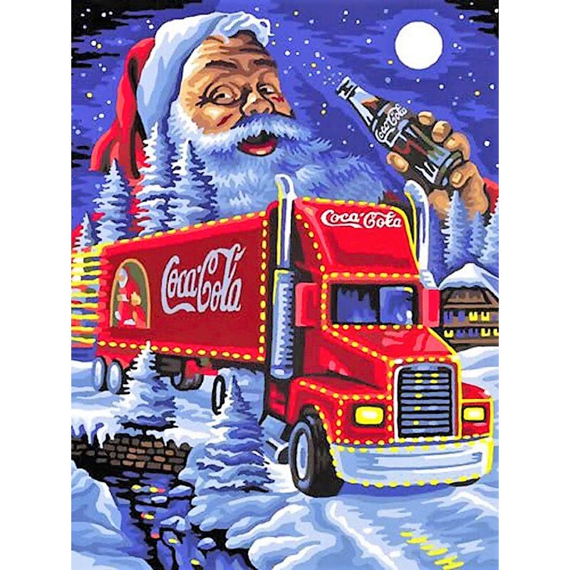 diamond painting - kerstman – afbeelding 1