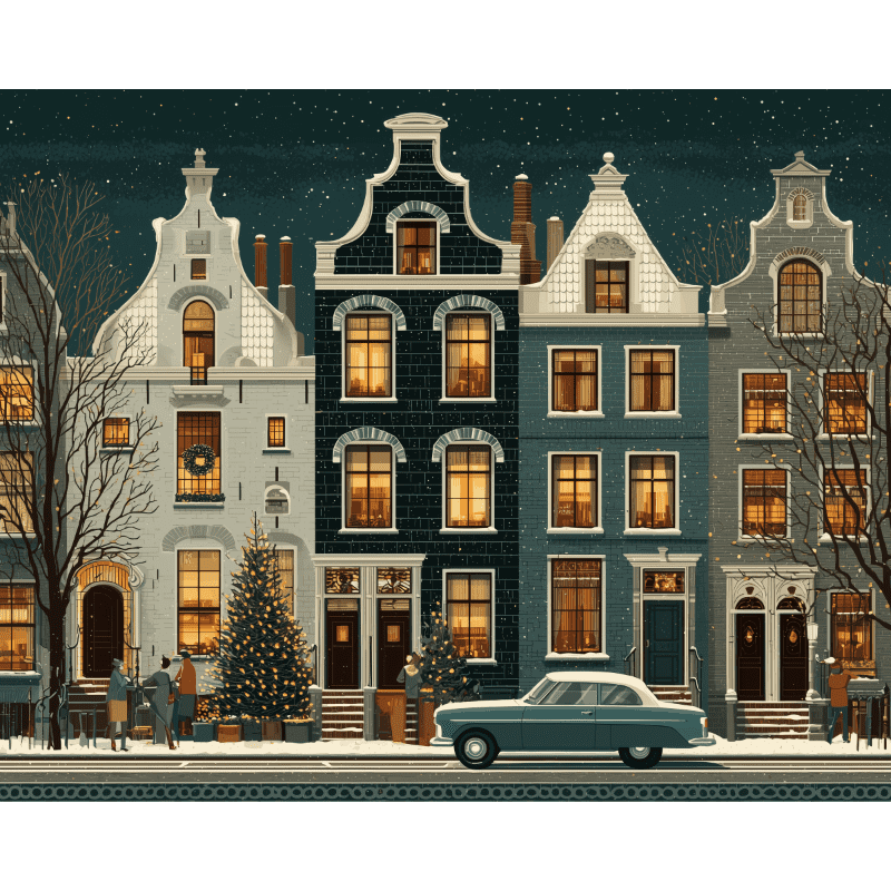 diamond painting - lichten van amsterdam – afbeelding 1