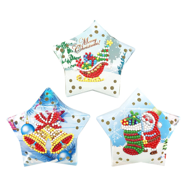 diamond painting merry christmas – kerst verlichting – afbeelding 1