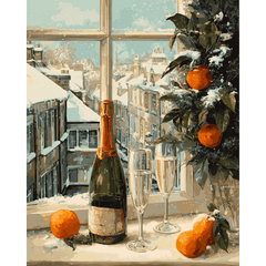 diamond painting - nieuwjaarsmorgen – afbeelding 1