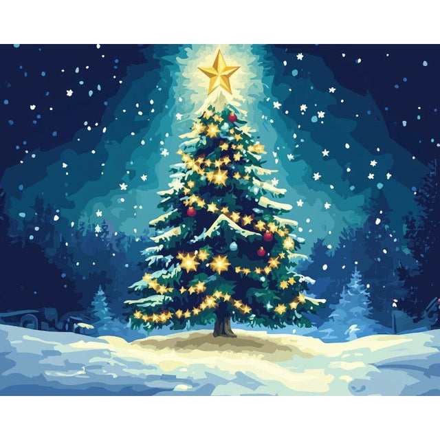 diamond painting - prachtige kerstboom – afbeelding 1
