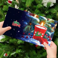 diamond painting premium kerstkaarten – 12 stuks – afbeelding 10