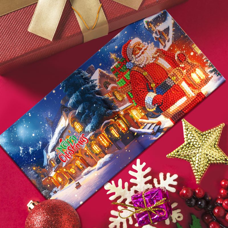 diamond painting premium kerstkaarten – 12 stuks – afbeelding 12