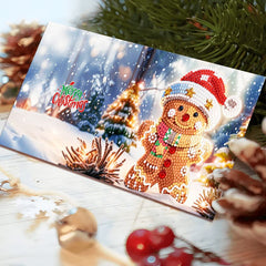 diamond painting premium kerstkaarten – 12 stuks – afbeelding 4